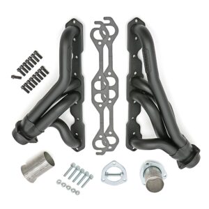 HEDMAN HEDDERS 86-95 WRANGLER 265-400; 1-1/2 IN. TUBE DIA; 2-1/2 IN. COLL; SHORTY DESIGN- BLACK MAXX