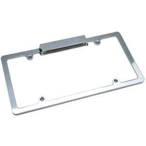 TRANS-DAPT PERFORMANCE PRODUCTS LICENSE PLATE FRAME WITH LIGHT- CHROME