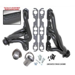 SB CHEVY V8 (GEN1) INTO 72-86 JEEP CJ; 1-1/2 IN. MID-LENGTH- BLACK CERAMIC