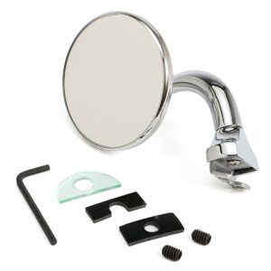 TRANS-DAPT PERFORMANCE PRODUCTS CHROME STEEL 3 IN. PEEP MIRROR
