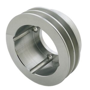 TRANS-DAPT PERFORMANCE PRODUCTS CRANKSHAFT PULLEY; 2 GROOVE; OLDSMOBILE 330-455- MACHINED ALUMINUM