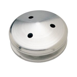 TRANS-DAPT PERFORMANCE PRODUCTS ALTERNATOR PULLEY; OLDSMOBILE 330-455- MACHINED ALUMINUM