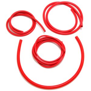 TRANS-DAPT PERFORMANCE PRODUCTS VACUUM HOSE (SILICONE); RED: 3, 6, 8 AND 10MM DIAMETER ASSORTMENT