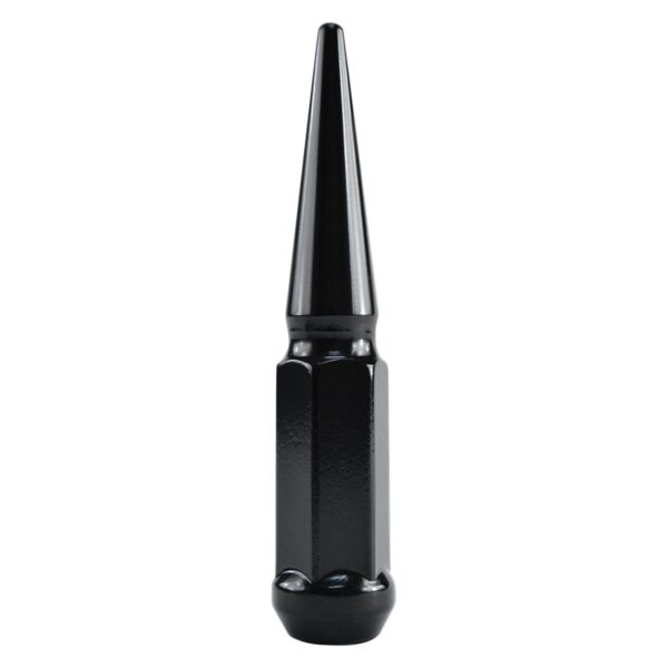 Spiked Lugz Black 19mm Steel 14x1.5 Thread 32 Lugs & 1 Key