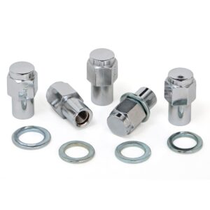 TRANS-DAPT PERFORMANCE PRODUCTS MAG STYLE LUG NUTS; 7/16 IN. RH THREADS; .684 IN. DIAMETER SHANK; 1.56 IN. TALL (5 PCS.)- CHROME