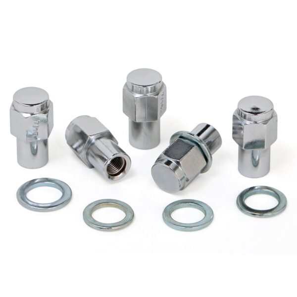 TRANS-DAPT PERFORMANCE PRODUCTS MAG STYLE LUG NUTS; 7/16 IN. RH THREADS; .684 IN. DIAMETER SHANK; 1.56 IN. TALL (5 PCS.)- CHROME