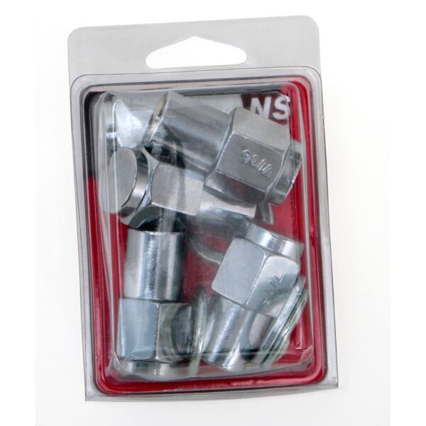 TRANS-DAPT PERFORMANCE PRODUCTS MAG STYLE LUG NUTS; 7/16 IN. RH THREADS; .684 IN. DIAMETER SHANK; 1.56 IN. TALL (5 PCS.)- CHROME