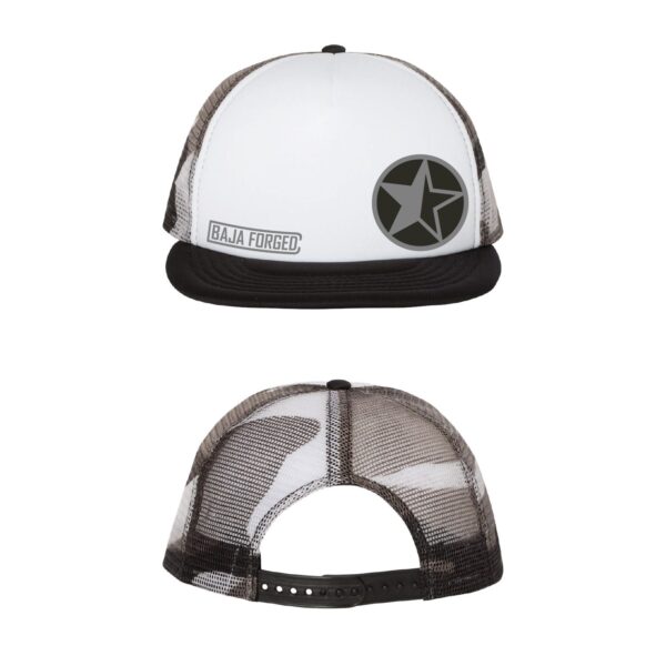 BAJA FORGED FOAM FRONT TRUCKER HAT - WHITE CAMO