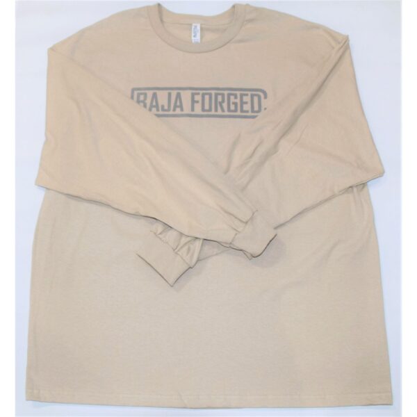 BAJA FORGED UNISEX LONG SLEEVE T-SHIRT - SAND - M