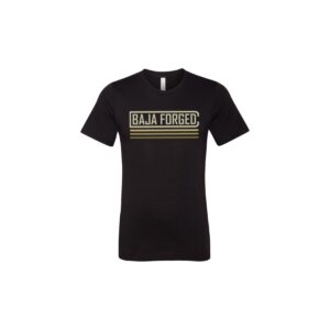 BAJA FORGED UNISEX CVC JERSEY T-SHIRT - BLACK/MULTI-COLOR - 2XL