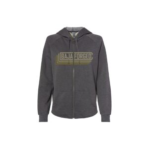 BAJA FORGED WOMEN'S ZIP-UP SWEATSHIRT - SHADOW GREY - XS