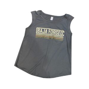 BAJA FORGED WOMEN'S JERSEY MUSCLE TANK - ASPHALT GREY - S