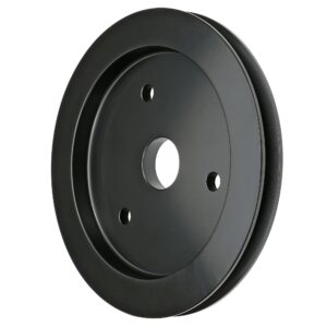 TRANS-DAPT PERFORMANCE PRODUCTS CRANKSHAFT PULLEY; 1 GROOVE; CHEVROLET 396-454; SHORT WATER PUMP- BLACK ALUMINUM