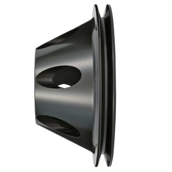 TRANS-DAPT PERFORMANCE PRODUCTS WATER PUMP PULLEY; 1 GROOVE; 1955-1968 CHEVROLET 283-350; SHORT WATER PUMP- BLACK ALUMINUM