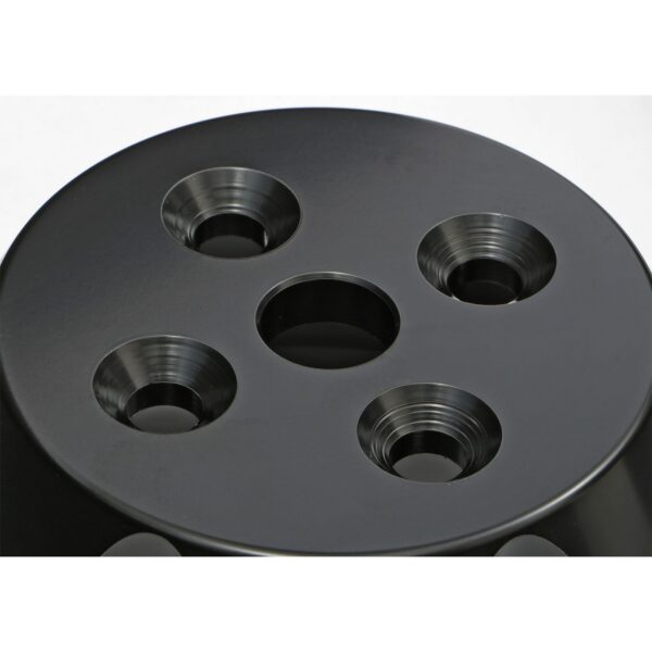 TRANS-DAPT PERFORMANCE PRODUCTS WATER PUMP PULLEY; 1 GROOVE; 1955-1968 CHEVROLET 283-350; SHORT WATER PUMP- BLACK ALUMINUM