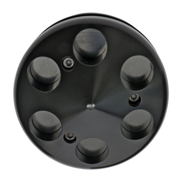 TRANS-DAPT PERFORMANCE PRODUCTS ALTERNATOR PULLEY; CHEVROLET 283-350- BLACK ALUMINUM