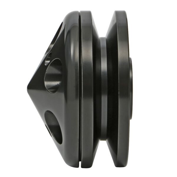 TRANS-DAPT PERFORMANCE PRODUCTS ALTERNATOR PULLEY; CHEVROLET 283-350- BLACK ALUMINUM