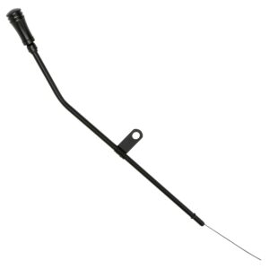 TRANS-DAPT PERFORMANCE PRODUCTS BLACK ALUMINUM HANDLE OIL PAN DIPSTICK WITH BLACK TUBE AND 23 IN. LONG DIPSTICK- CHRYSLER 383-440