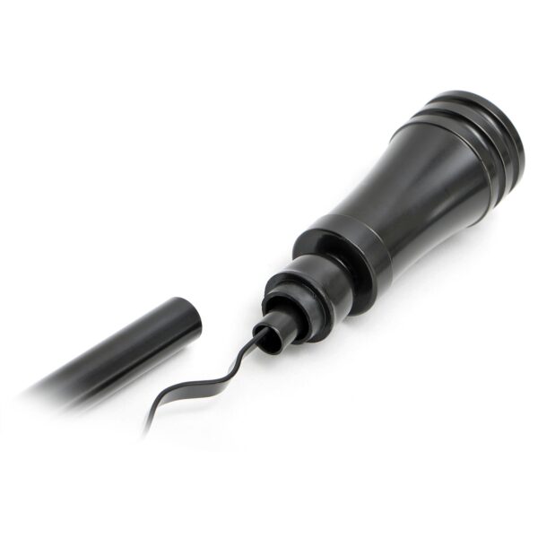 TRANS-DAPT PERFORMANCE PRODUCTS BLACK ALUMINUM HANDLE OIL PAN DIPSTICK WITH BLACK TUBE AND 23 IN. LONG DIPSTICK- CHRYSLER 383-440