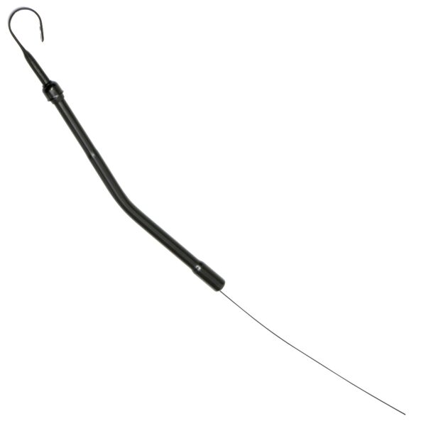 TRANS-DAPT PERFORMANCE PRODUCTS 17-1/2 IN. LONG, OEM REPLACEMENT BLACK OIL PAN DIPSTICK; 1965-79 PONTIAC V8. NOT FOR 389 OR 403.