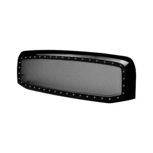 Armordillo 2006-2008 Dodge Ram 1500 / 2006-2009 Dodge Ram 2500/3500 Studded Mesh Grille - Gloss Black