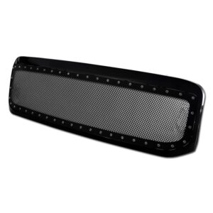 Armordillo 1999-2004 Ford Super Duty F-250/F-350/F-450 Studded Mesh Grille Gloss Black