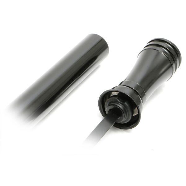 TRANS-DAPT PERFORMANCE PRODUCTS BLACK ALUMINUM HANDLE 27 IN. TRANSMISSION DIPSTICK; CHEVY TURBO 350