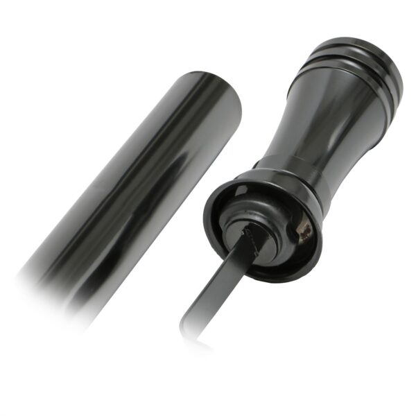 TRANS-DAPT PERFORMANCE PRODUCTS BLACK ALUMINUM HANDLE 34 IN. TRANSMISSION DIPSTICK; CHEVY TURBO 350
