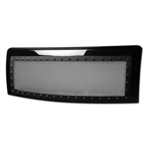 Armordillo 2009-2014 Ford F-150 Studded Mesh Grille Gloss Black