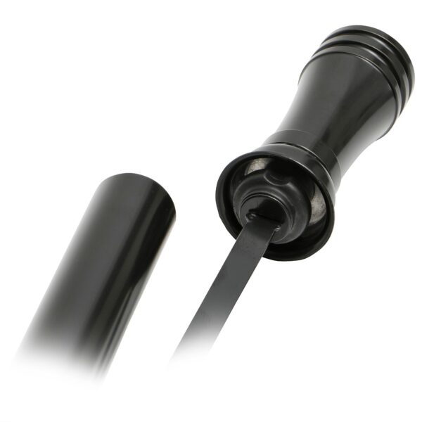 TRANS-DAPT PERFORMANCE PRODUCTS BLACK ALUMINUM HANDLE 24 IN. TRANSMISSION DIPSTICK; CHEVY TURBO 400