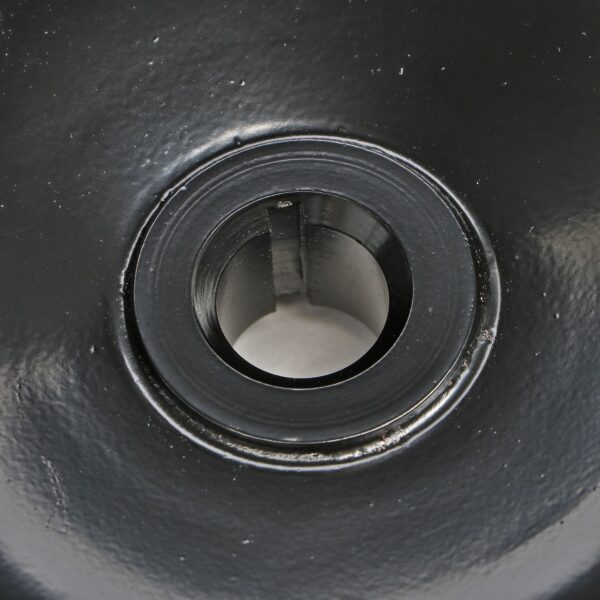 TRANS-DAPT PERFORMANCE PRODUCTS POWER STEERING PULLEY; FITS 1967-84 GM POWER STEERING PUMPS; SINGLE V-GROOVE; 5/8 IN. SHAFT WITH KEYWAY- BLACK STEEL