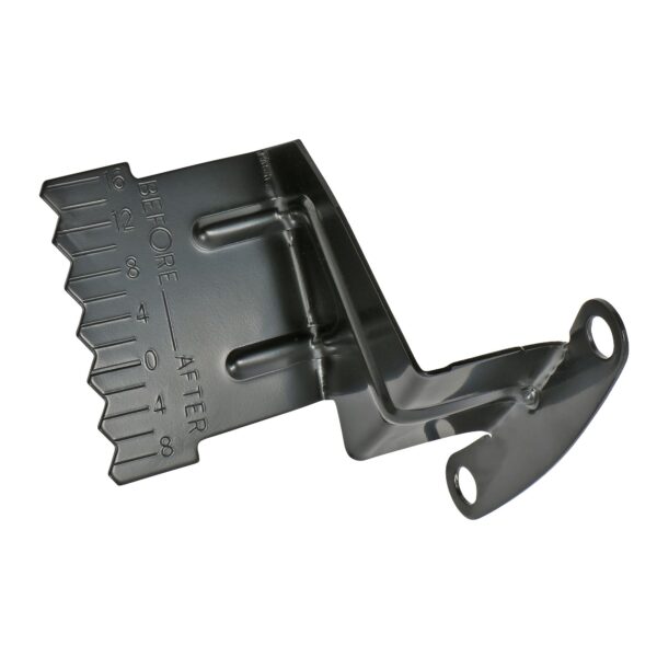 TRANS-DAPT PERFORMANCE PRODUCTS ASPHALT BLACK, STEEL TIMING TAB (ONLY) FOR CHEVY SB 283-400 OR 4.3L V6 (FOR 6 IN.-8 IN. BALANCERS)