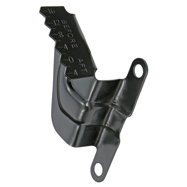 TRANS-DAPT PERFORMANCE PRODUCTS ASPHALT BLACK, STEEL TIMING TAB (ONLY)- 1965-90 CHEVY 396-454 (8 IN. BALANCERS)