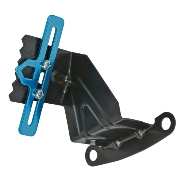 TRANS-DAPT PERFORMANCE PRODUCTS ASPHALT BLACK, STEEL TIMING TAB WITH POINTER- CHEVY SB 283-400 OR 4.3L V6 (7 IN. BALANCERS)