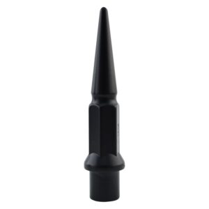 Spiked Lugz - Dually Black 19mm Steel 14x2.0 Thread 32 Lugs & 1 Key