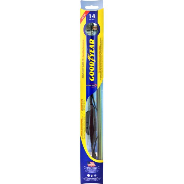 14" Water-Repelling Conventional Wiper Blade with Multi-fit adapters