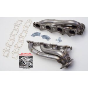 HEDMAN HEDDERS STAINLESS STEEL HEADERS; 2009-2017 DODGE CHALLENGER AND CHARGER 5.7L ; SHORTY DESIGN; 1-3/4 IN. TUBE DIA.- HTC COATED