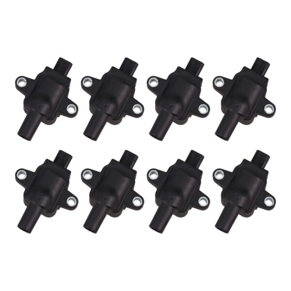 Ignition Coil; Set of 8; Ford Godzilla 7.3L V8; Black