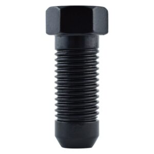Hex Bolt Lugz Black 30mm Steel 14x2.0 Thread 24 Lugs & 1 Key