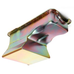 TRANS-DAPT PERFORMANCE PRODUCTS SB FORD OIL PAN 1965-1987 260-289-302 7QT FRONT SUMP ZINC