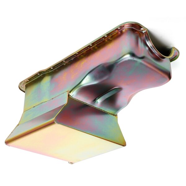 TRANS-DAPT PERFORMANCE PRODUCTS SB FORD OIL PAN 1965-1987 260-289-302 7QT FRONT SUMP ZINC