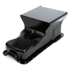 TRANS-DAPT PERFORMANCE PRODUCTS SB FORD OIL PAN 1965-1987 260-289-302 7QT FRONT SUMP BLACK
