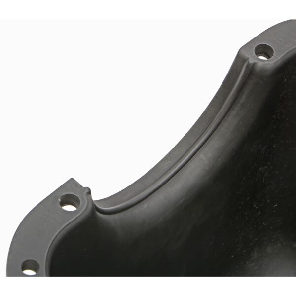 TRANS-DAPT PERFORMANCE PRODUCTS, FINNED OIL PAN, BLACK ALUMINUM; 1962-82 SB FORD 260-302