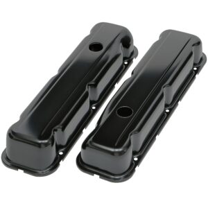 TRANS-DAPT PERFORMANCE PRODUCTS VALVE COVERS BUICK 350 1968-81- BLACK STEEL