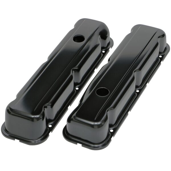 TRANS-DAPT PERFORMANCE PRODUCTS VALVE COVERS BUICK 350 1968-81- BLACK STEEL