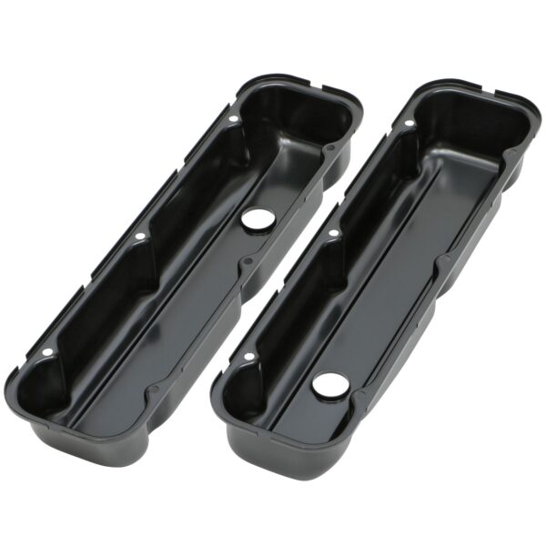 TRANS-DAPT PERFORMANCE PRODUCTS VALVE COVERS BUICK 350 1968-81- BLACK STEEL