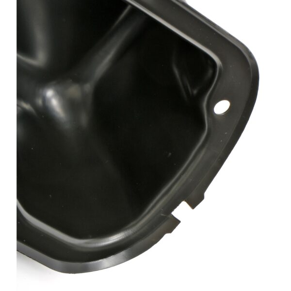 TRANS-DAPT PERFORMANCE PRODUCTS O.E.M. REPRODUCTION DESIGN VALVE COVERS; STOCK; 1986-1995 FORD 5.0L- BLACK STEEL