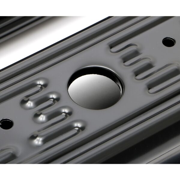 TRANS-DAPT PERFORMANCE PRODUCTS TRADITIONAL DESIGN VALVE COVERS; SHORT; 5.0-5.7L CHEVY 1987-99 (TRUCKS ONLY)- BLACK STEEL