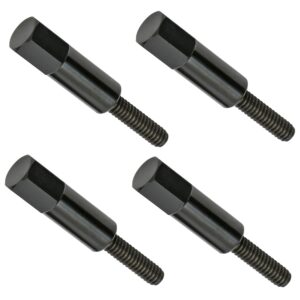 TRANS-DAPT PERFORMANCE PRODUCTS 1/4 IN.-20 X 1-3/8 IN. HEX STUD STYLE VALVE COVER BOLTS- BLACK STEEL