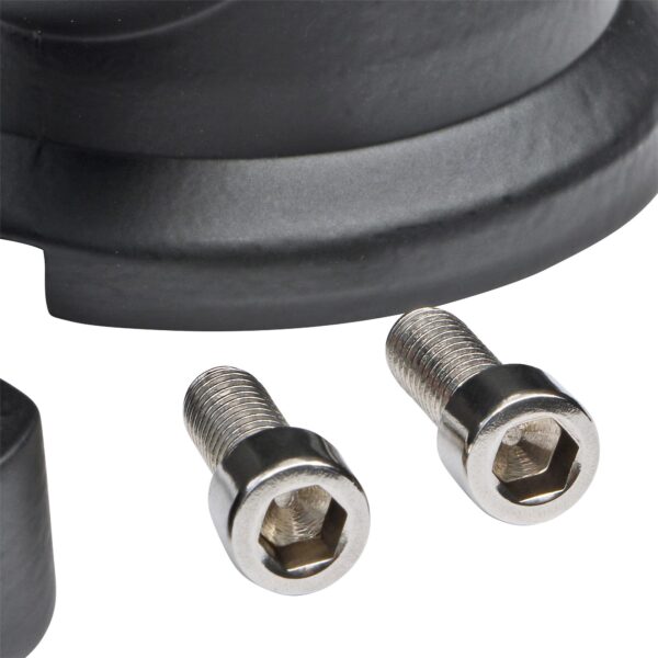 TRANS-DAPT PERFORMANCE PRODUCTS 30 DEGREE, SWIVEL STYLE WATER NECK; 1997-2015 GM LS (GEN III/IV) ENGINES- BLACK ALUMINUM
